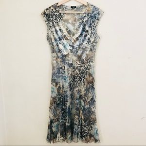 KOMAROV Midi Dress Handkerchief Bottom